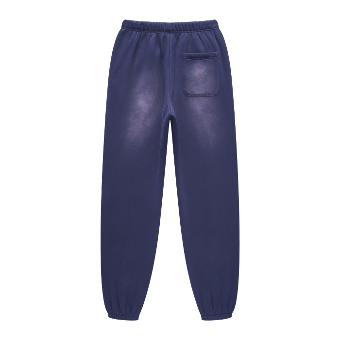 BLACKMANNER " EMERGE " ROYAL BLUE UNISEX WASHED DYED FLEECE JOGGERS 