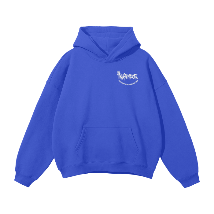 BLACKMANNER "INSPIRE " OVERSIZED SOLID COLOR FLEECE HOODIE 